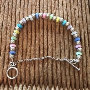 Silpada pastel color beaded bracelet